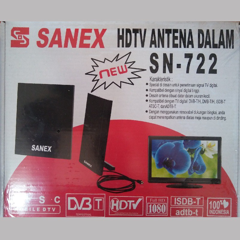 terlaris produk  SANEX SN722 Antena Indoor Bisa Utk Semua Tvbarang ready