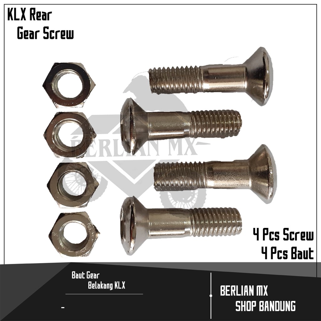 Baut Gear Belakang KLX (4 Pcs)