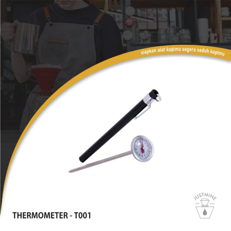 THERMOMETER MEKANIK  ALAT UKUR SUHU PANAS MINYAK GORENG KOPI SUSU