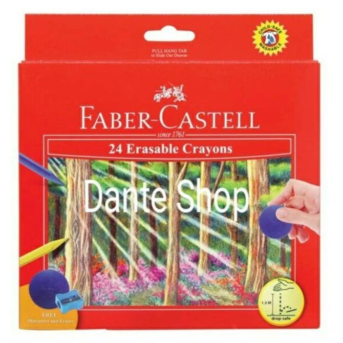 

Erasable Crayon 24 Warna Faber Castell ( Crayon Bisa Dihapus )