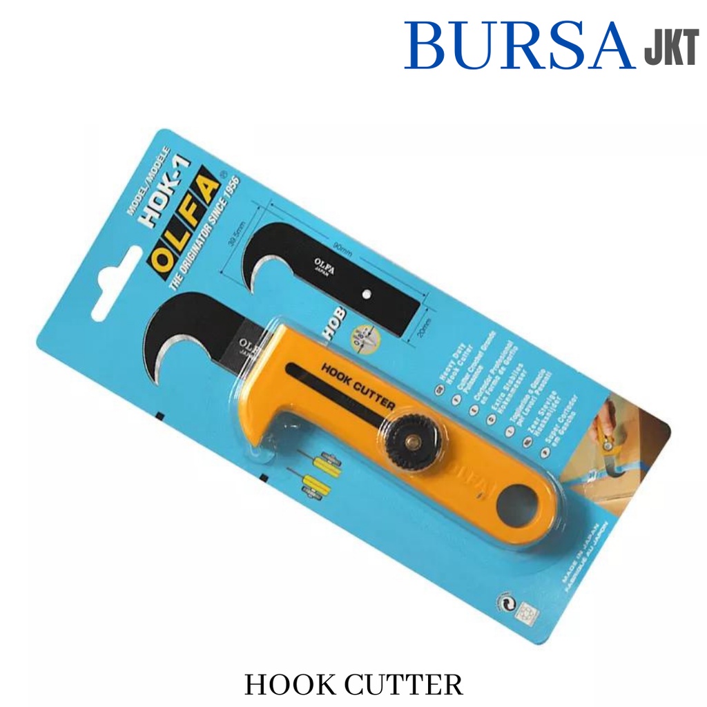 PISAU PEMOTONG PLASTIK TALI AKRILIK MIKA HPL HOOK KNIFE CUTTER