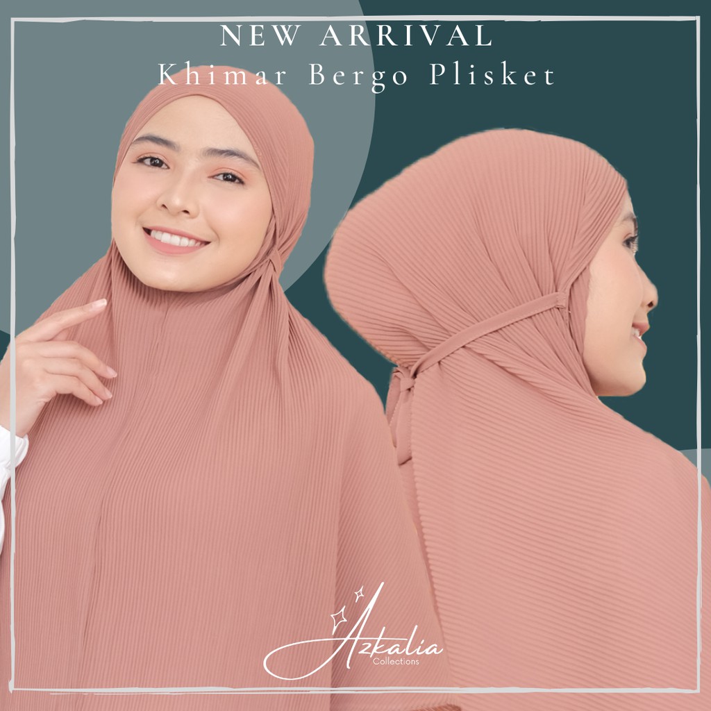 KHIMAR BERGO MARYAM PLISKET LIDI