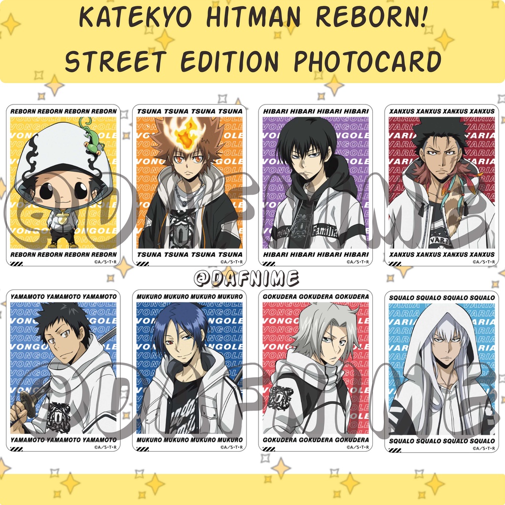 KATEKYO HITMAN REBORN! STREET EDITION PHOTOCARD ANIME