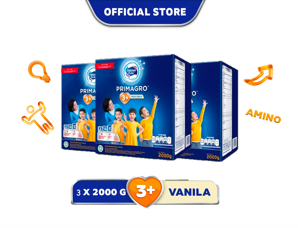 

Frisian Flag Primagro 3+ Vanilla 2000 gr - 3 pcs