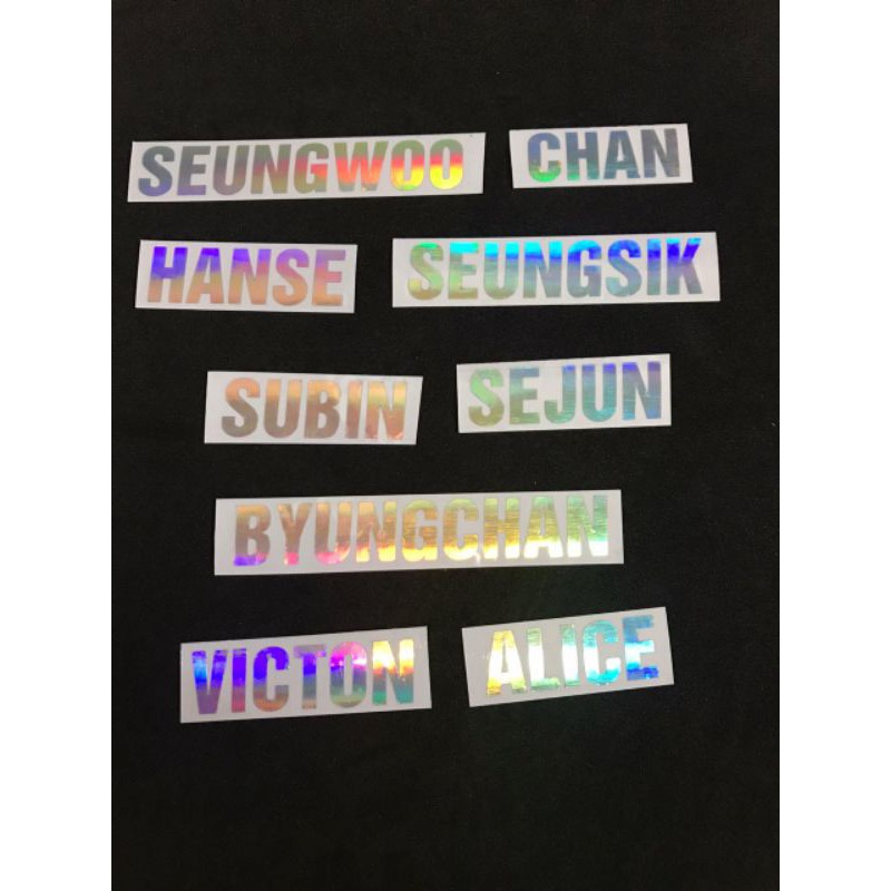 

VICTON - Sticker Hologram nama member
