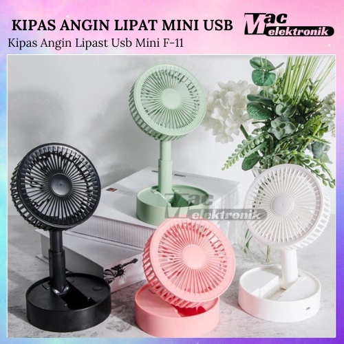 Kipas Angin Lipat Mini USB / Kipas Angin Portable USB Rechargeable / KIPAS ANGIN LED DAN CAS