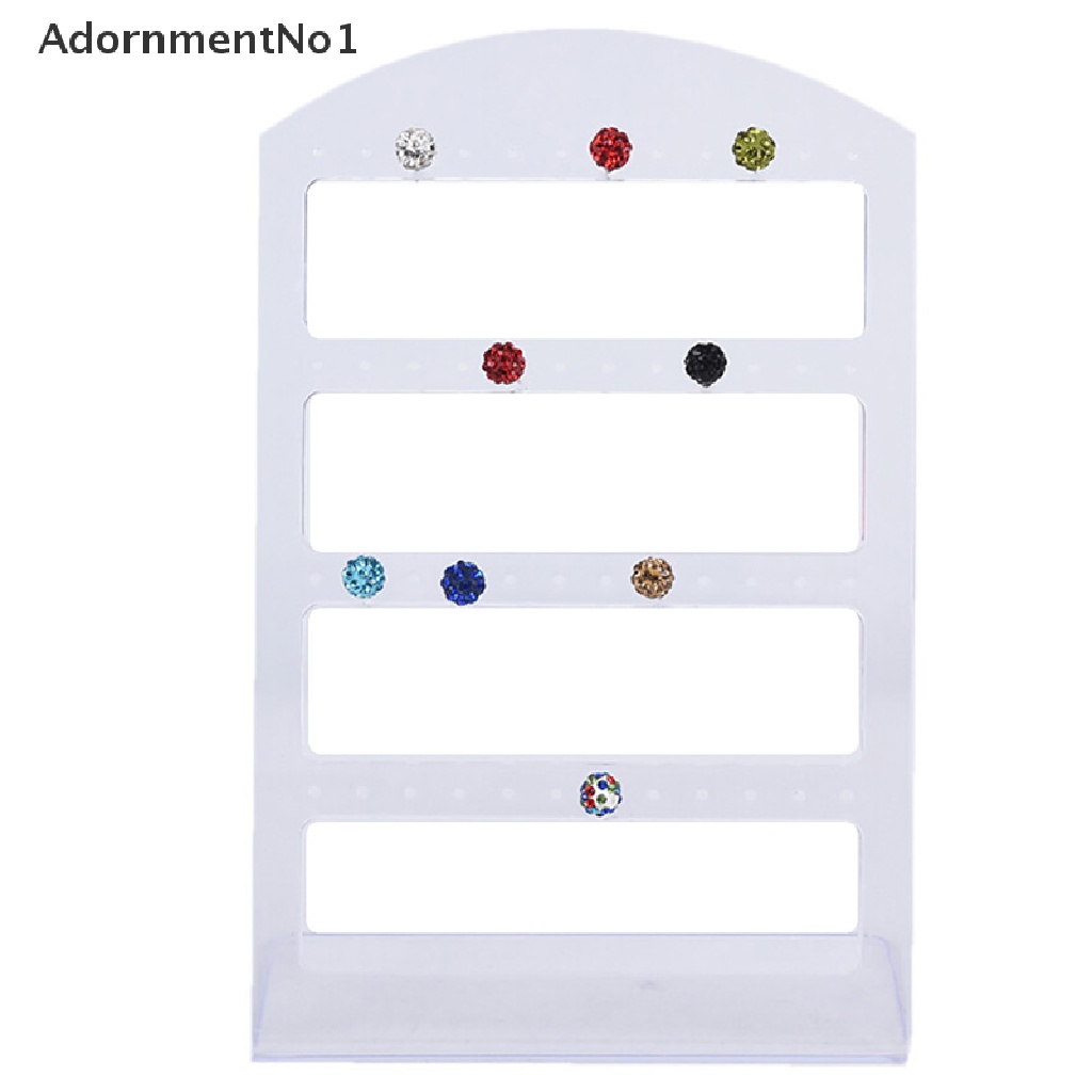 (AdornmentNo1) Stand Display / Organizer Anting 24 / 48 / 72 Lubang Bahan Plastik