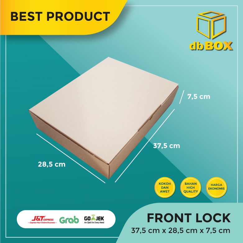 

(10 pcs) Kardus 37,5x28,5x7,5 cm....Die Cut kotak aksesoris-dll model box pizza