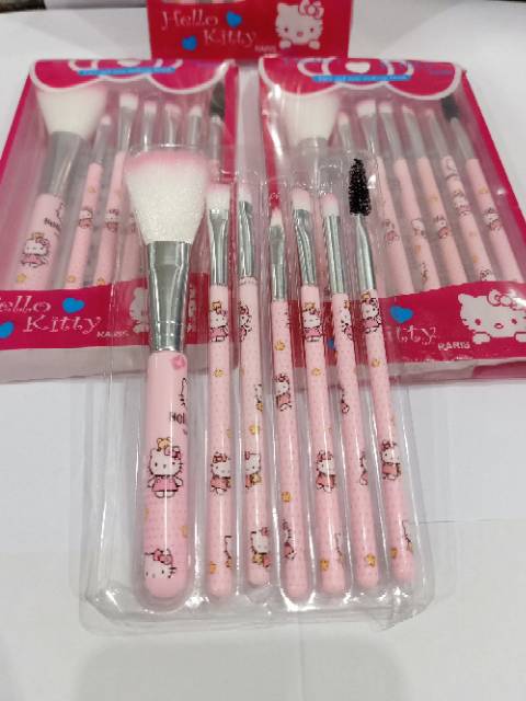 Kuas make up hello Kitty 1 set isi 7