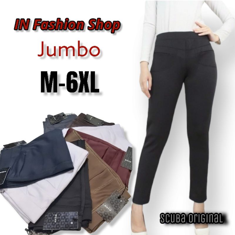 Lc-CELANA SCUBA IMPORT PREMIUM MERK (SAYA) / CELANA SCUBA WANITA PREMIUM JUMBO / CELANA BAHAN SCUBA 