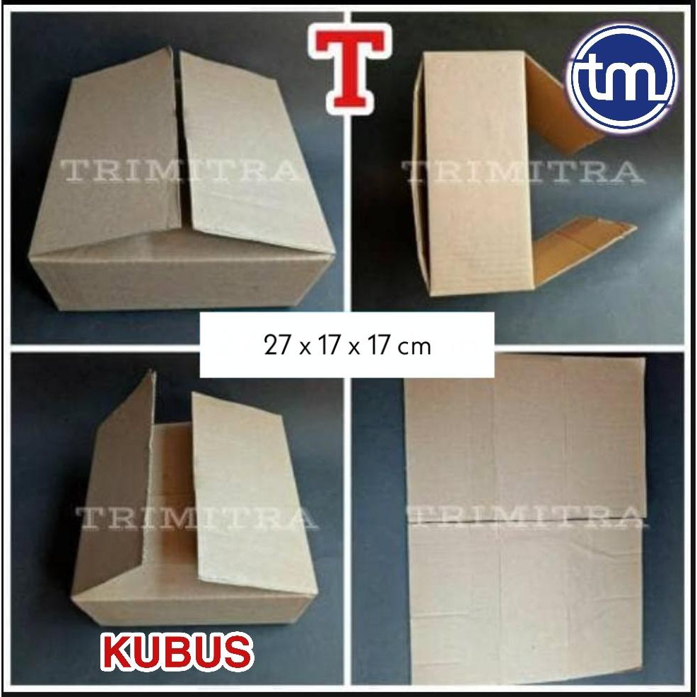 

KARDUS KUBUS PACKING CORRUGATED POLOS 27X17X17 CM