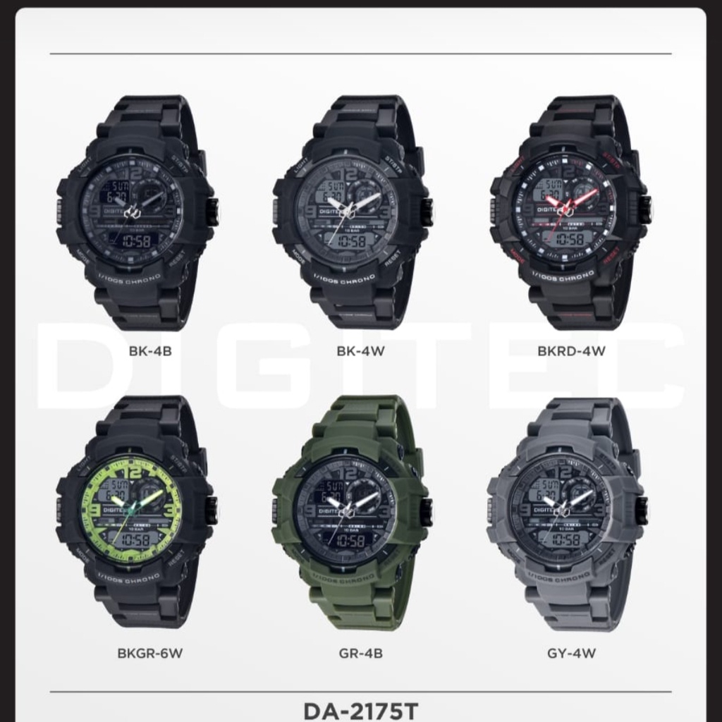 JAM TANGAN PRIA TAHAN AIR DOUBLE TIME DIGITAL ANALOG