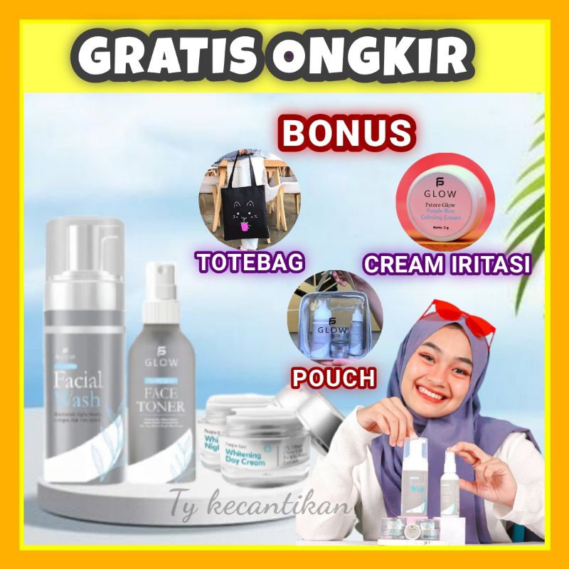 PS GLOW SKINCARE ACNE WHITENING SERIES PENCERAH WAJAH PENGHILANG FLEK HITAM PAKET KECANTIKAN PSGLOW 