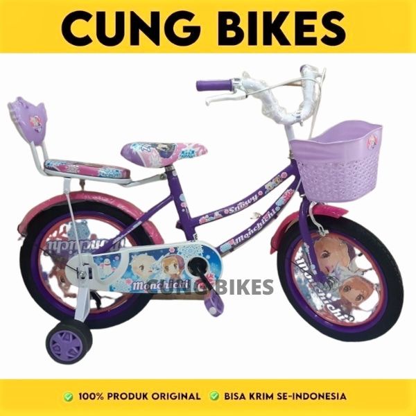 SEPEDA MINI 16 MONCHICHI | sepeda anak cewe