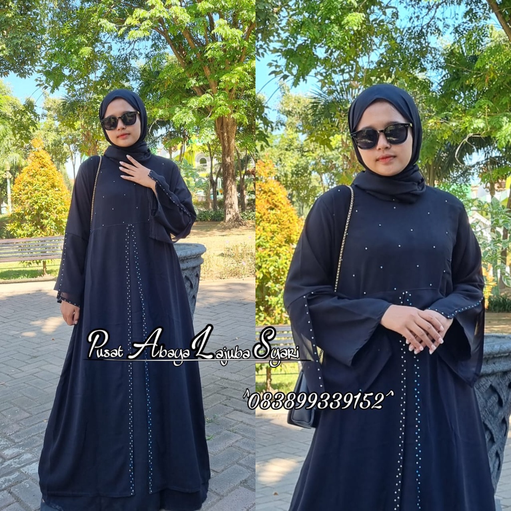 murah gamis turkey - busana muslim - jubah putih terbaru - abaya arab putih kekinian-abaya ratih3