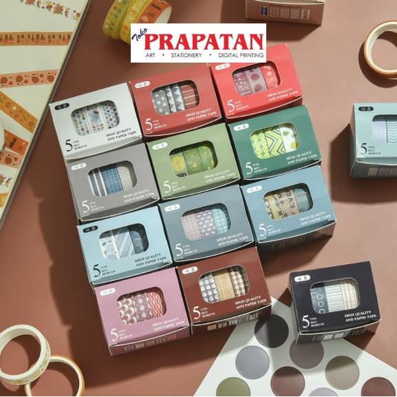 

Diskon Simno Washi Tape / Decorative Tape (5 Colors Set) Diskon