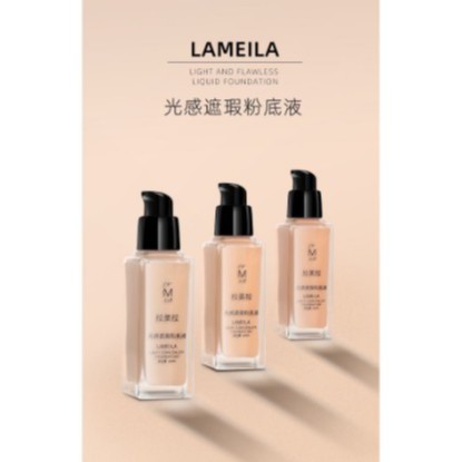 Lameila Light Concealer Foundation Cair Tahan Air Untuk Makeup Wanita DJ 3020