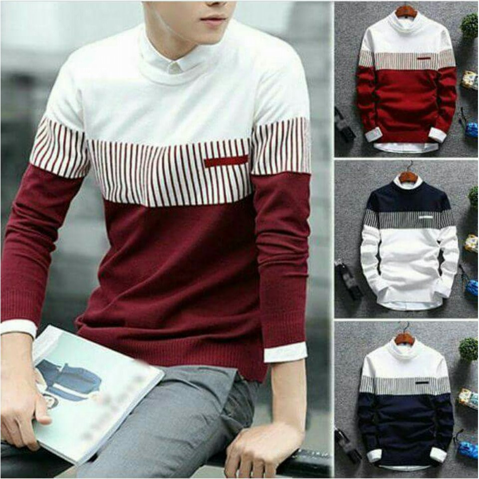 TokoMilkan - Sweater Rajut Halus Pria MARCELLO TRIBAL