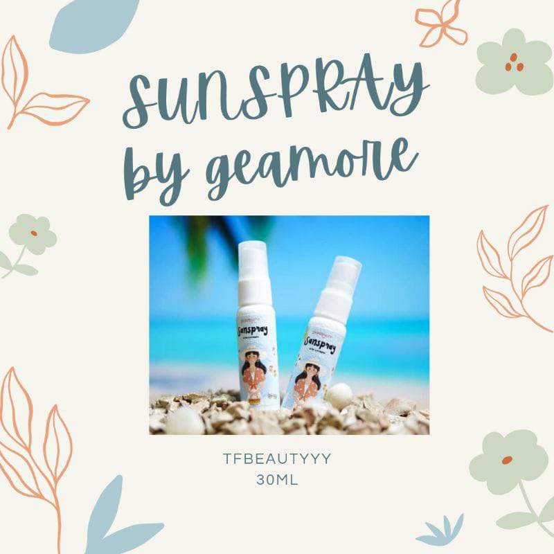 ( READY STOCK ) SUNSCREEN SPRAY / SUNSPRAY GEAMORE WITH COLLAGEN 30 ML