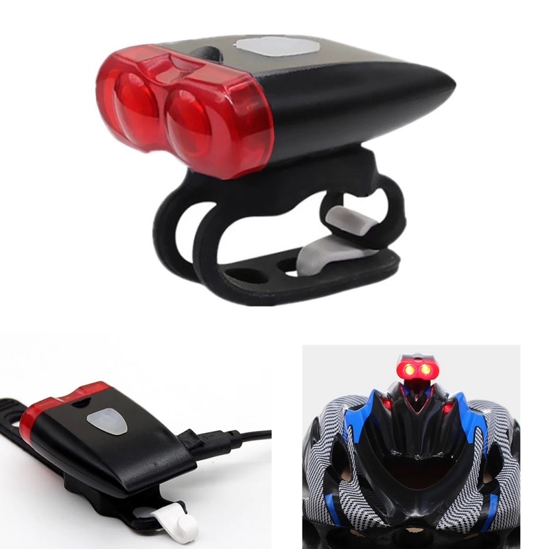 HYD-008 Lampu Sepeda Belakang Led Bicycler Light Usb Recharger