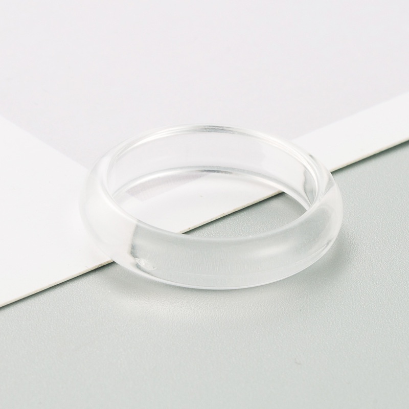 Womens Acrylic Ring Resin Ring Fashion Personality Japanese Simple Index Finger Rings Couple