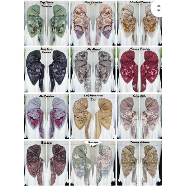 Jilbab Voal Motif Premium / Voal / Voal Premium / Konveksi Jilbab / Grosir Jilbab