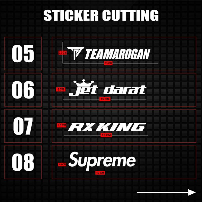 Stiker Cutting SpeedHunter, Prossttet, psknmtc, Nasa