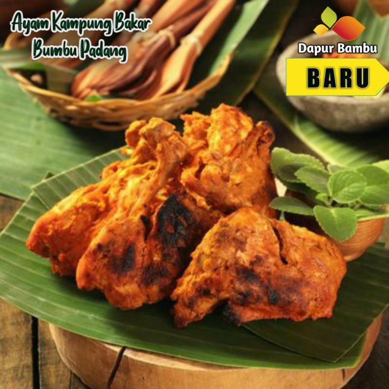 

Ayam Kampung Panggang Bumbu Padang 1 Ekor 5 Potong / Ayam Kampung Ungkep Presto Bumbu kuning / Dapur Bambu