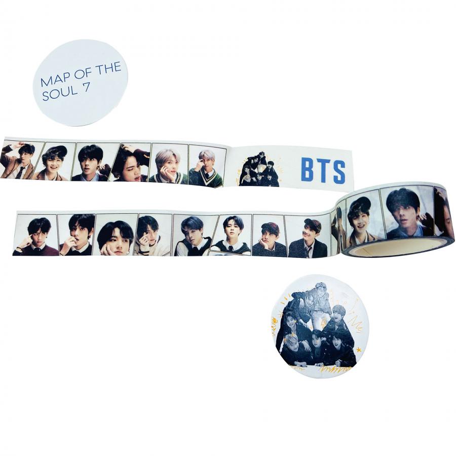 Stiker Kertasselotip Washi Gambar Kpop BTS Untuk Scrapbook