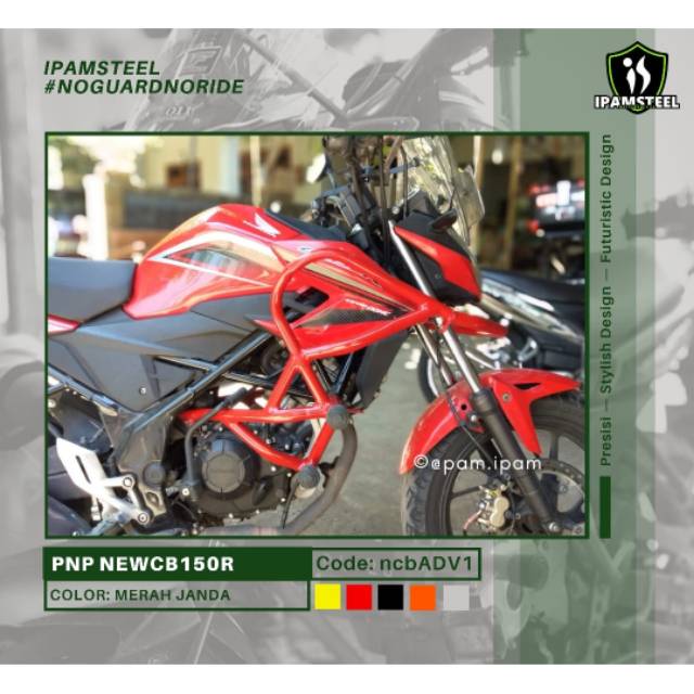 TUBULAR CRASHBAR OLD CB 150R dan NEW CB150R/NCB (code: NCB ADV1)