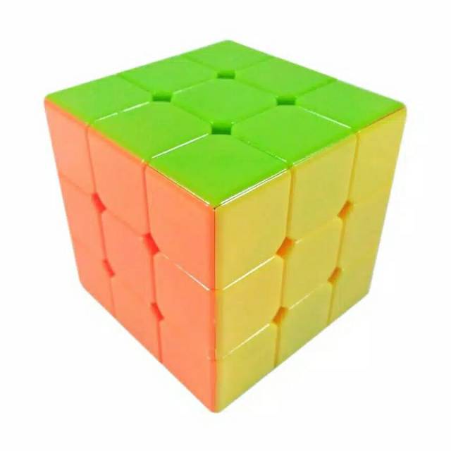 Rubik Cube 3x3 Magic Cube Stickerless Mainan anak Murah