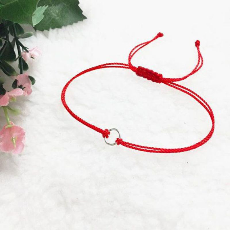 gelang tali merah gelang handmade merah gelang unik gelang simple gelang rajut gelang tali gelang benang gelang