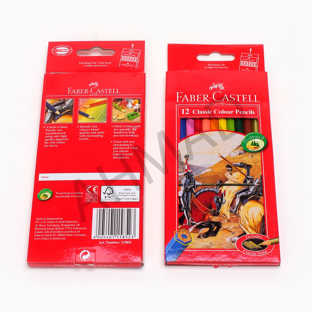 

Faber Castell Pensil Warna Clasisc Colour 12 Pencils Panjang [ SET ]