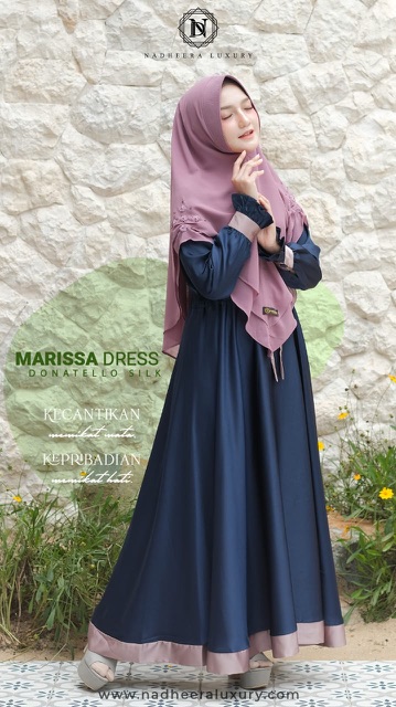 DRESS MARISSA | NADHEERA LUXURY | ELEGANT DRESS | GAMIS CANTIK