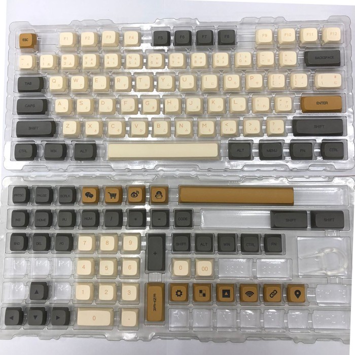 KEYCAPS PBT EMBER / SHIMMER XDA PROFILE KEYBOARD SUBLIM JAPAN ROOT - JAPAN ROOT