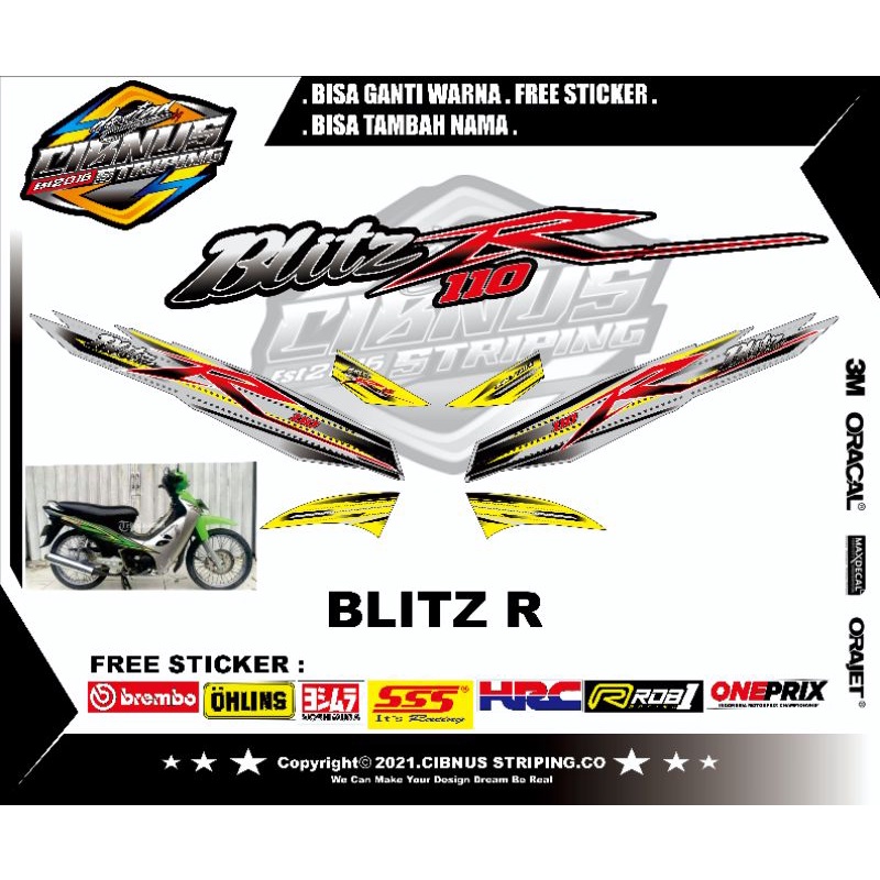 Striping Blitz R Kawasaki Blitz R .Limited edition