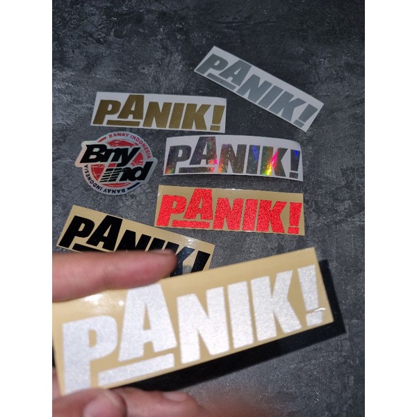 STICKER STIKER PANIK CUTTING