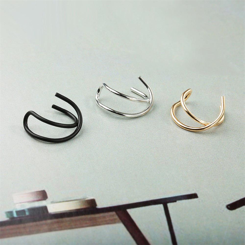 Lily 2PCs Cuff Earrings Aksesoris Pesta Punk Tanpa Tindik