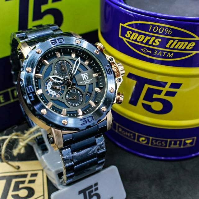 Jam Tangan Pria T5 H3702 T5 H 3702 original chronograph free box