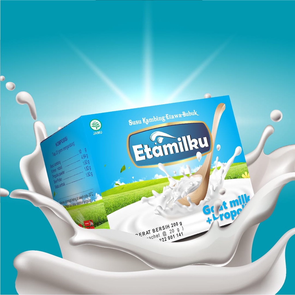 Etamilku Susu Kambing Etawa Bubuk Plus Propolis Etamilk Ku  Original