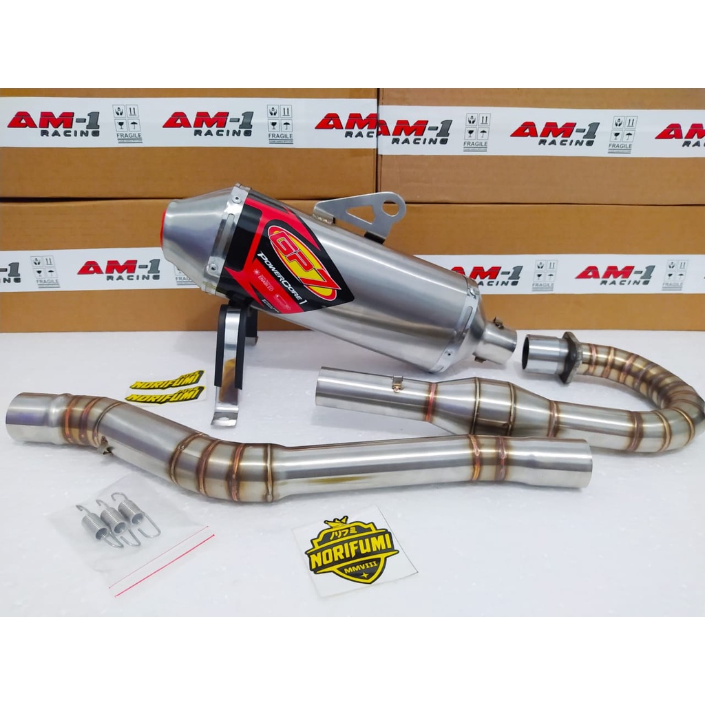 Kenalpot Knalpot Racing Full Cacing Gp7 Klx150 Se Extreme Klx 150 S L G BF Dtracker Dtracker150 Crf 