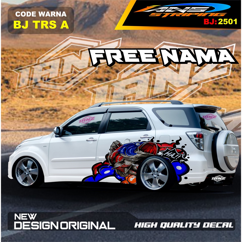 STICKER MOBIL TERIOS   / STIKER MOBIL GRAND LIVINA / VARIASI STIKER MOBIL AVANZA / STIKER MOBIL XENIA / STIKER MOBIL