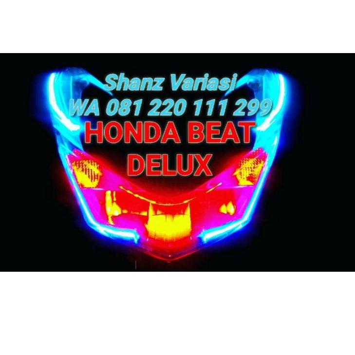 Serbuuuu.. Paket Lampu Alis, Demon eye, & Saklar on/off Lampu Utama Honda Beat Deluxe/Fi/Cbs/Karbu