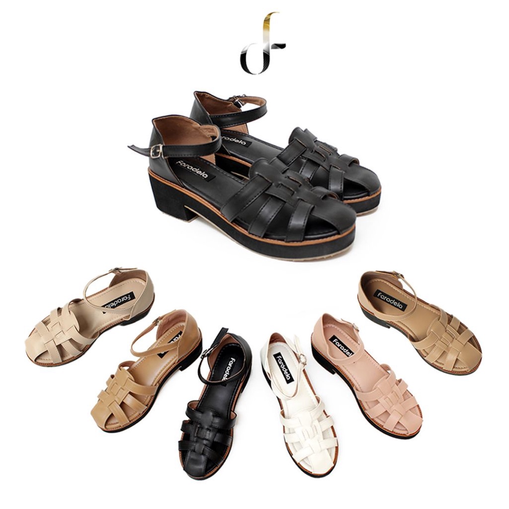 FARADELA Sepatu Wedges Spon F01-05.5