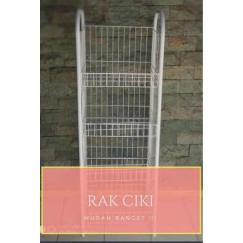 RAK  CHIKI susun 4  SUPER JUMBO/ rack Chiki /rak  warung /rak  ciki/  rak jualan di warung / rak etalase warung /  rak dapur rak pajangan jumbo