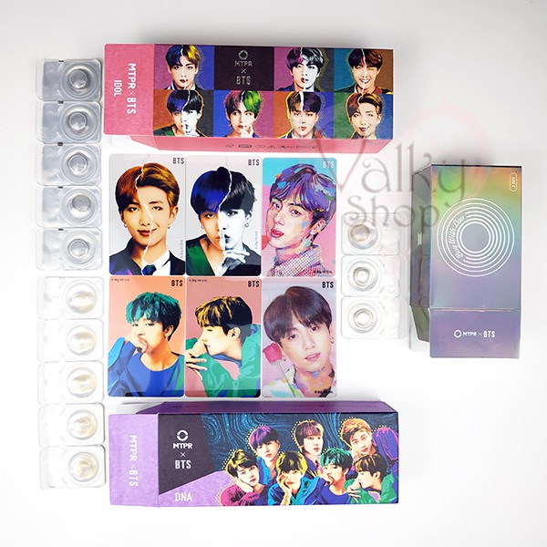 READY 100% ORI MTPR X BTS 1 Pasang 1 Day Daily Softlens IDOL My Self Gray DNA Destiny Brown BOY WITH