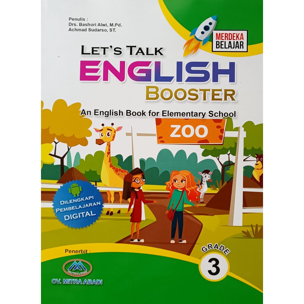 Buku Bahasa Inggris - Lets Talk English Booster Kelas 1,2,3,4,5,6 Penulis Bashori Alwi-Kelas 3