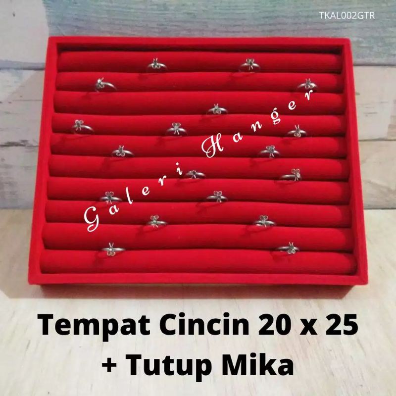 Display Cincin Nampan Cincin Kotak Cincin Pajangan Cincin Display Aksesoris Kotak Cincin Bludru