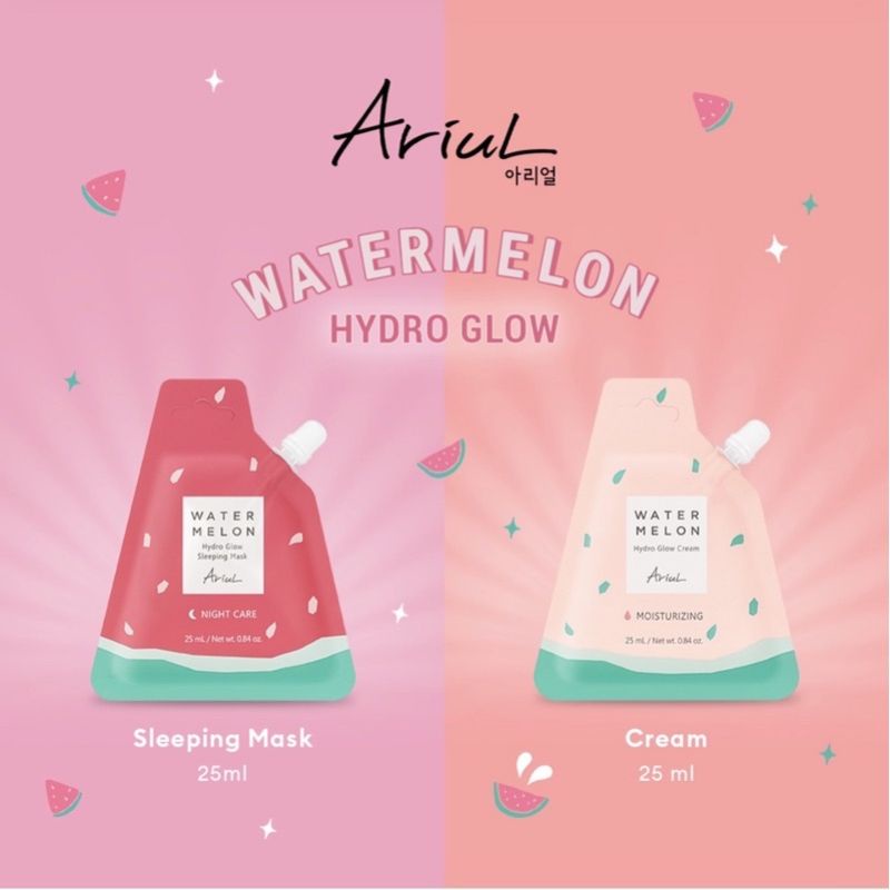 ARIUL Water Melon Hydro Glow Cream &amp; Sleeping Mask 25ml