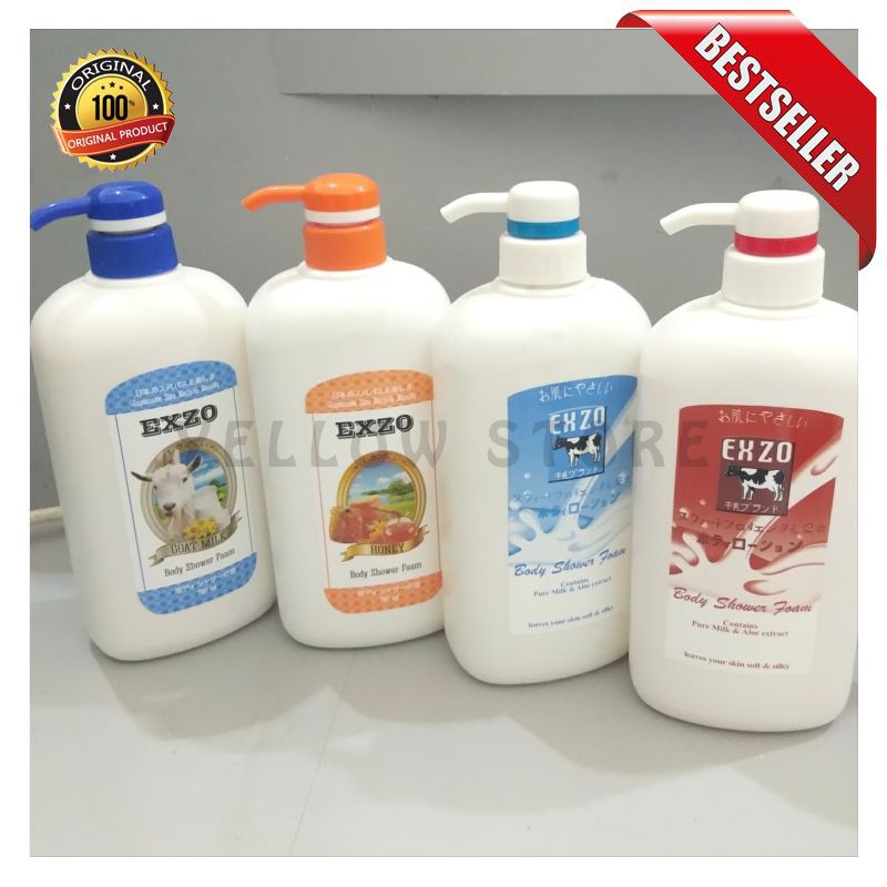 EXZO BODY SHOWER CREAM 780ML - SABUN MANDI EXZO ORIGINAL [YELLOW STORE]